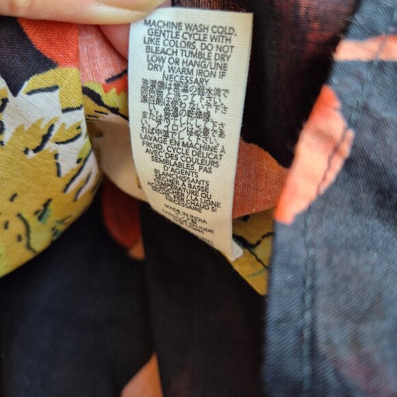 NWoT  The GREAT. The Geranium Midi Dress Romantic Ruffle V-Neck Cabbage Rose - Picture 12 of 16